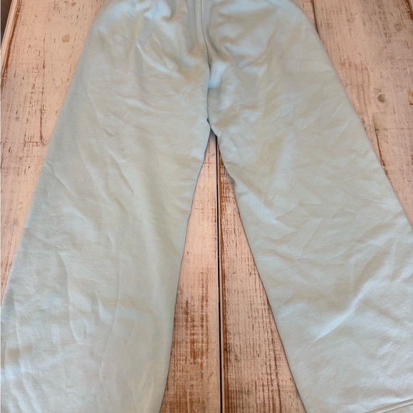 Nike Light Blue/ aqua hue Joggers Women’s size Medium wide leg heavy sweats - Picture 8 of 13